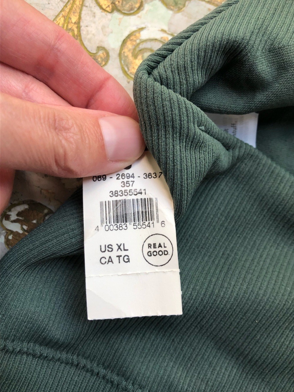 Aerie Dark Teal Sports Bra XL - Picture 3 of 5
